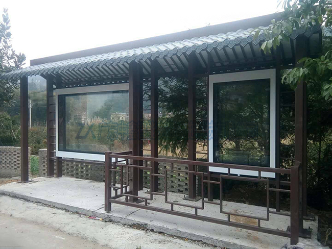 仿古候車亭和人字型仿古頂棚